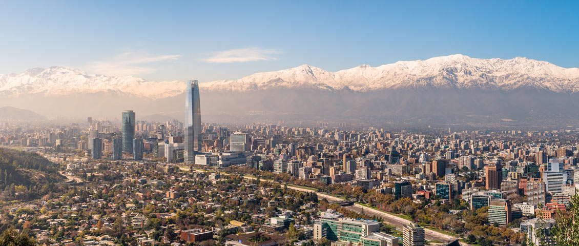 Toma desde Drone de sector oriente de Santiago de Chile